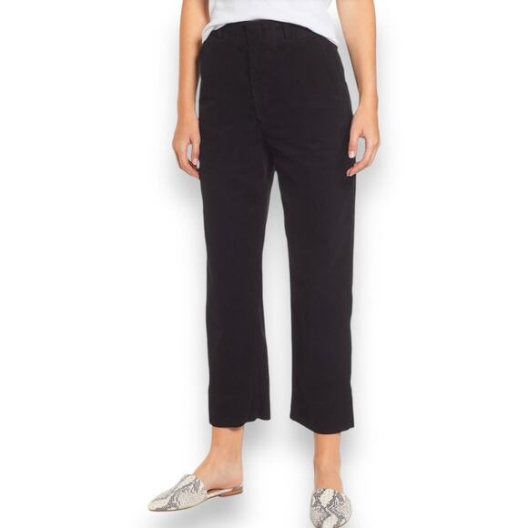 AG Adriano Goldschmied Elvie High Waist Crop Corduroy Trousers Women's 30 - Picture 1 of 14